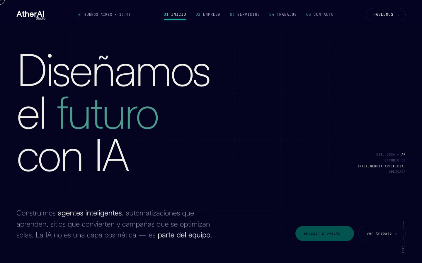 AtherAI Studio — landing